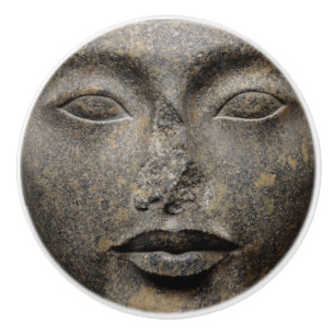 Ancient Egyptian Face - Amun King Tutankhamun Tut Ceramic Knob