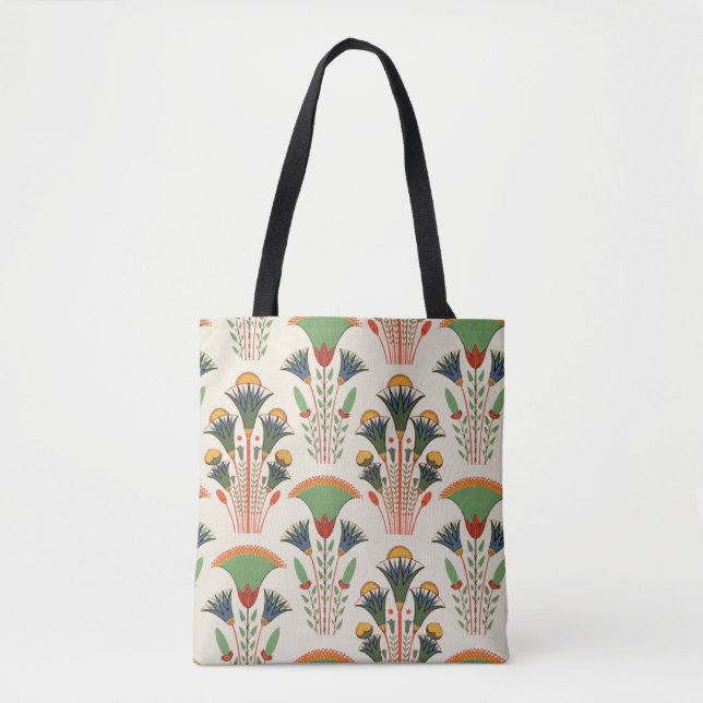 Ancient Egyptian floral seamless pattern Tote Bag (Front)