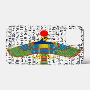 Ancient Egyptian God Horus Hieroglyphics Design iPhone 13 Mini Case