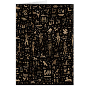 Ancient Egyptian Gods and hieroglyphs