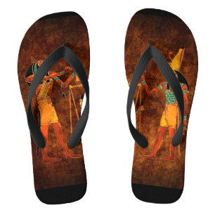 Ancient Egyptian Gods Flip Flops