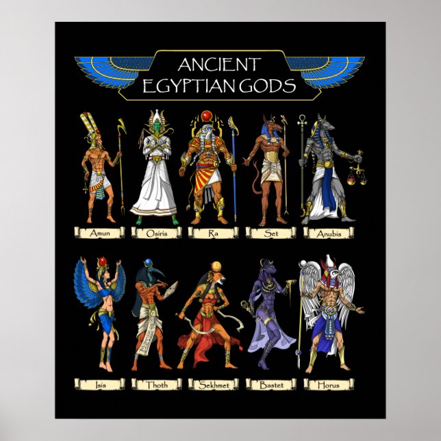 Ancient Egyptian Gods Poster (Front)