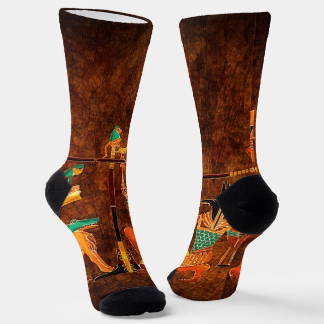Ancient Egyptian Gods Socks (Angled)