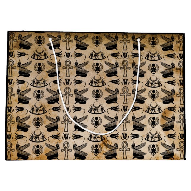 Ancient Egyptian Hieroglyph Themed  Gift Bag (Back)