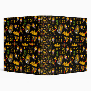 Ancient  Egyptian Hieroglyphic Pattern Background  Binder
