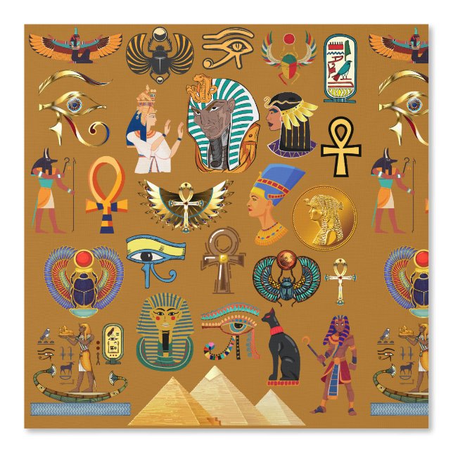 Ancient Egyptian Hieroglyphic -Pattern Hieroglyphi Wallpaper (Front)