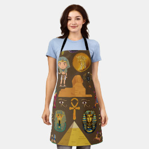 Ancient Egyptian Hieroglyphic -Pattern Symbol  Apron