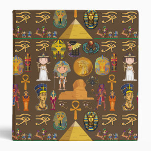 Ancient Egyptian Hieroglyphic -Pattern Symbol Binder