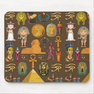 Ancient Egyptian Hieroglyphic -Pattern Symbol Mouse Pad