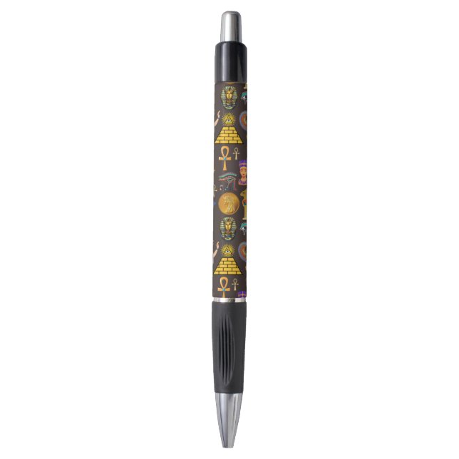 Ancient Egyptian Hieroglyphic Pattern Symbol       Pen (Front Vertical)