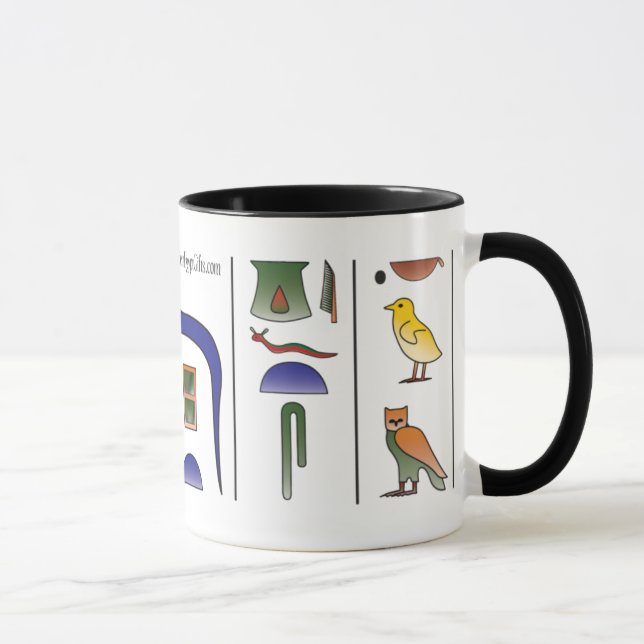 Ancient Egyptian Hieroglyphics Mug (Right)