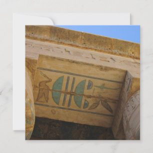 Ancient Egyptian Hieroglyphs Flat Card