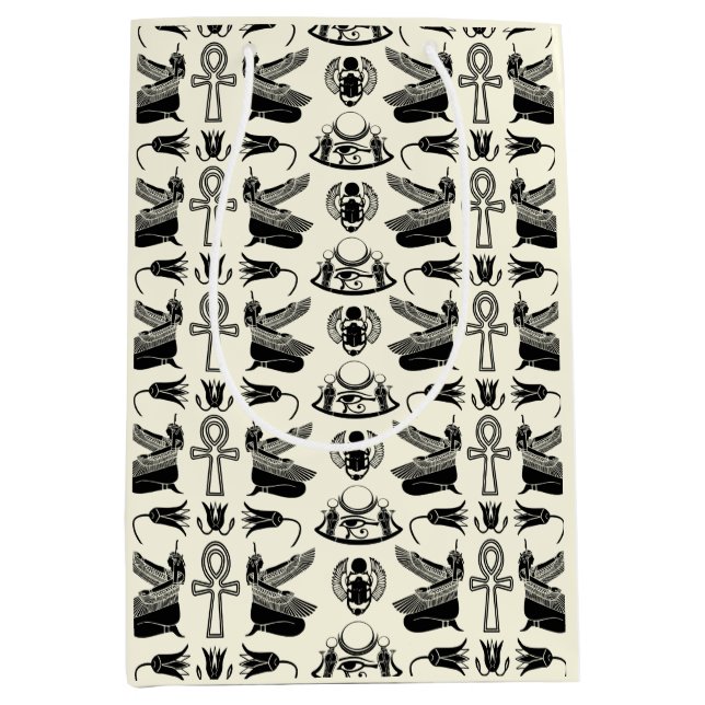 Ancient Egyptian Hieroglyphs Gift Bag (Front)