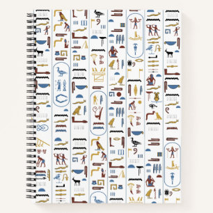 Ancient Egyptian Hieroglyphs Pharaoh Egypt Art Notebook