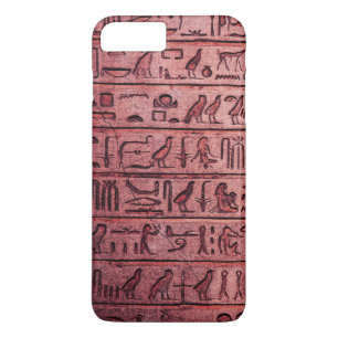 Ancient Egyptian Hieroglyphs Red iPhone 7 Plus Case-Mate iPhone Case