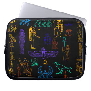 Ancient Egyptian Hieroglyphs & Symbols Laptop Sleeve