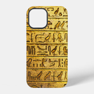 Ancient Egyptian Hieroglyphs - Yellow iPhone 12 Case