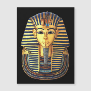 Ancient Egyptian King Tut Gold Mask magnet card