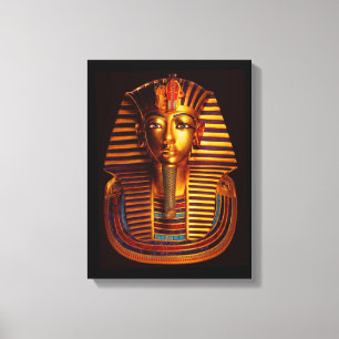 Ancient Egyptian King Tutankhamun Gold Burial Mask Canvas Print