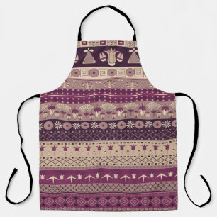 Ancient Egyptian ornament Tribal seamless pattern. Apron