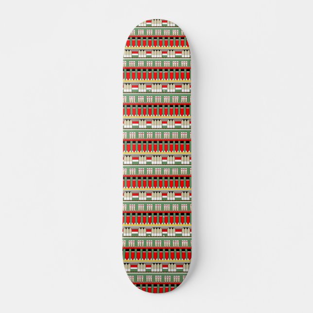 Ancient Egyptian Pattern 01 Skateboard (Front)