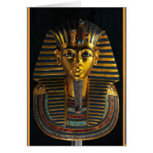 Ancient Egyptian pharaoh mask, King Tut golden art