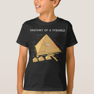 Ancient Egyptian Pyramid Anatomy Archaeology T-Shirt