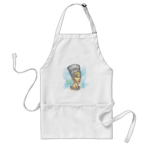 Ancient Egyptian Queen Nefertiti Bust Sketch Standard Apron