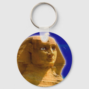 Ancient Egyptian Sphinx at Giza Art Design Keychain