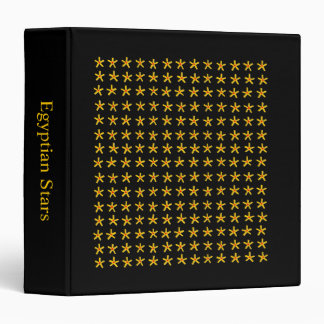 Ancient Egyptian Stars (1.5in)  - Black Binder
