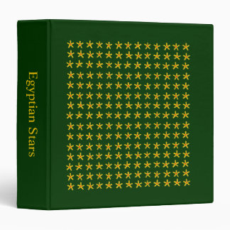 Ancient Egyptian Stars (1.5in)  - Dark Green Binder