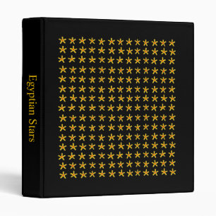 Ancient Egyptian Stars (1in) - Black Binder