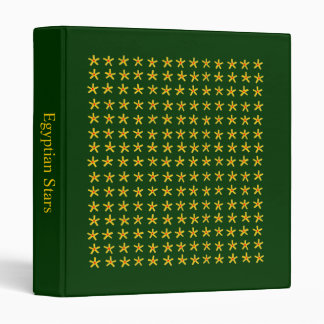 Ancient Egyptian Stars (1in) - Dark Green Binder
