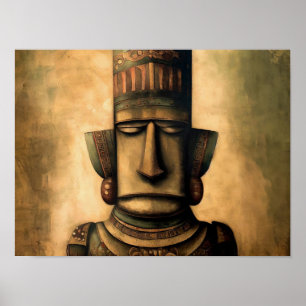 Ancient Egyptian Statue Poster