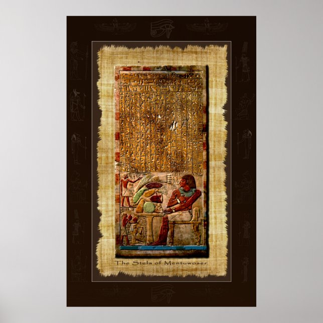Ancient Egyptian Stela Art Poster (Front)