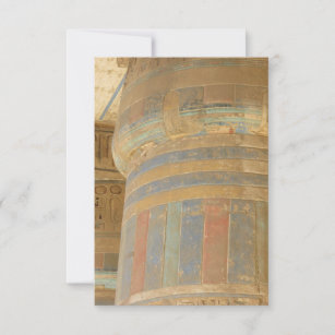 Ancient Egyptian Temple Flat Greeting Card