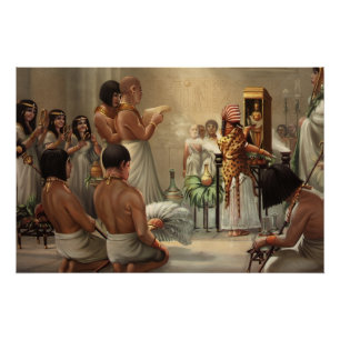 Ancient Egyptian Temple Ritual Fine Art Print