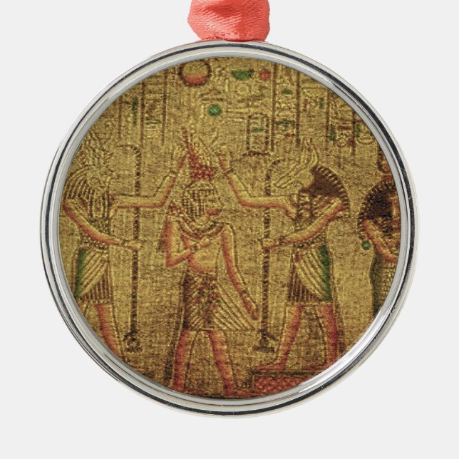 Ancient Egyptian Temple Wall Art Metal Ornament (Front)