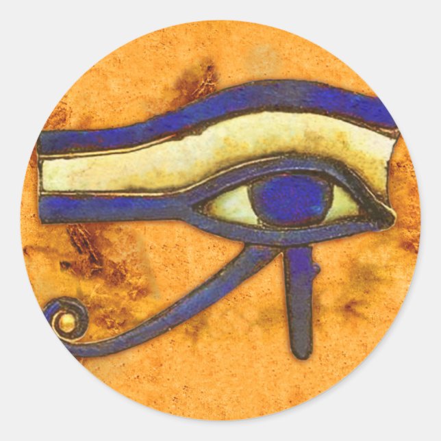 Ancient Egyptian The Eye of Horus Classic Round Sticker (Front)