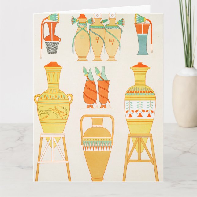 Ancient Egyptian Urns Card (Front)