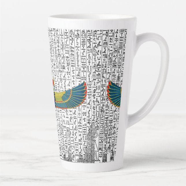 Ancient Egyptian Winged Scarab Mouse Pad Coffee Mu Latte Mug (Right)