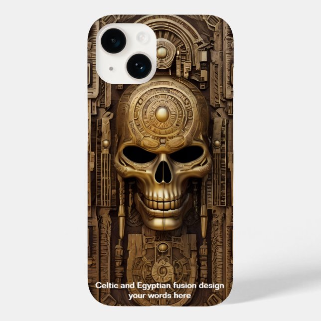 Ancient Elegance: Celtic & Egyptian Fusion  Case-Mate iPhone Case (Back)
