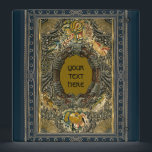 Ancient Embroidered Book Cover Monogram Binder<br><div class="desc">Take a step back into history with this amazing book cover dating back to 1615.  The hand embroidered detail of four different birds,  fruit and flowers surround a lavishly embroidered frame which has been adapted for you to add your own monogram.</div>