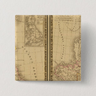 Ancient Europe 2 Inch Square Button