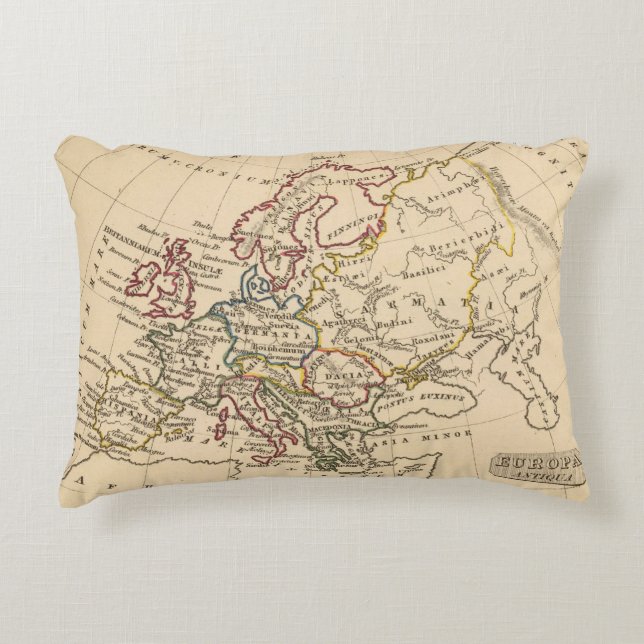 Ancient Europe Decorative Pillow (Front)