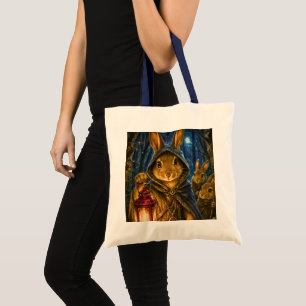 Ancient Forest Pathfinder, Rabbit Tote Bag