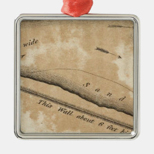 Ancient Fortification on the Missouri Metal Ornament