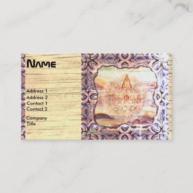 Ancient Future Unusual design Business Card (Front)