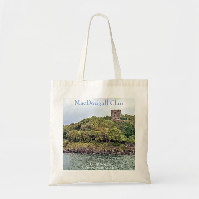 Ancient Gaelic Dunollie Castle Home Of MacDougalls Tote Bag (Front)