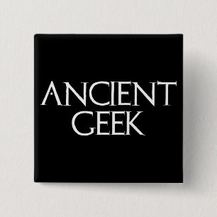 Ancient Geek 2 Inch Square Button